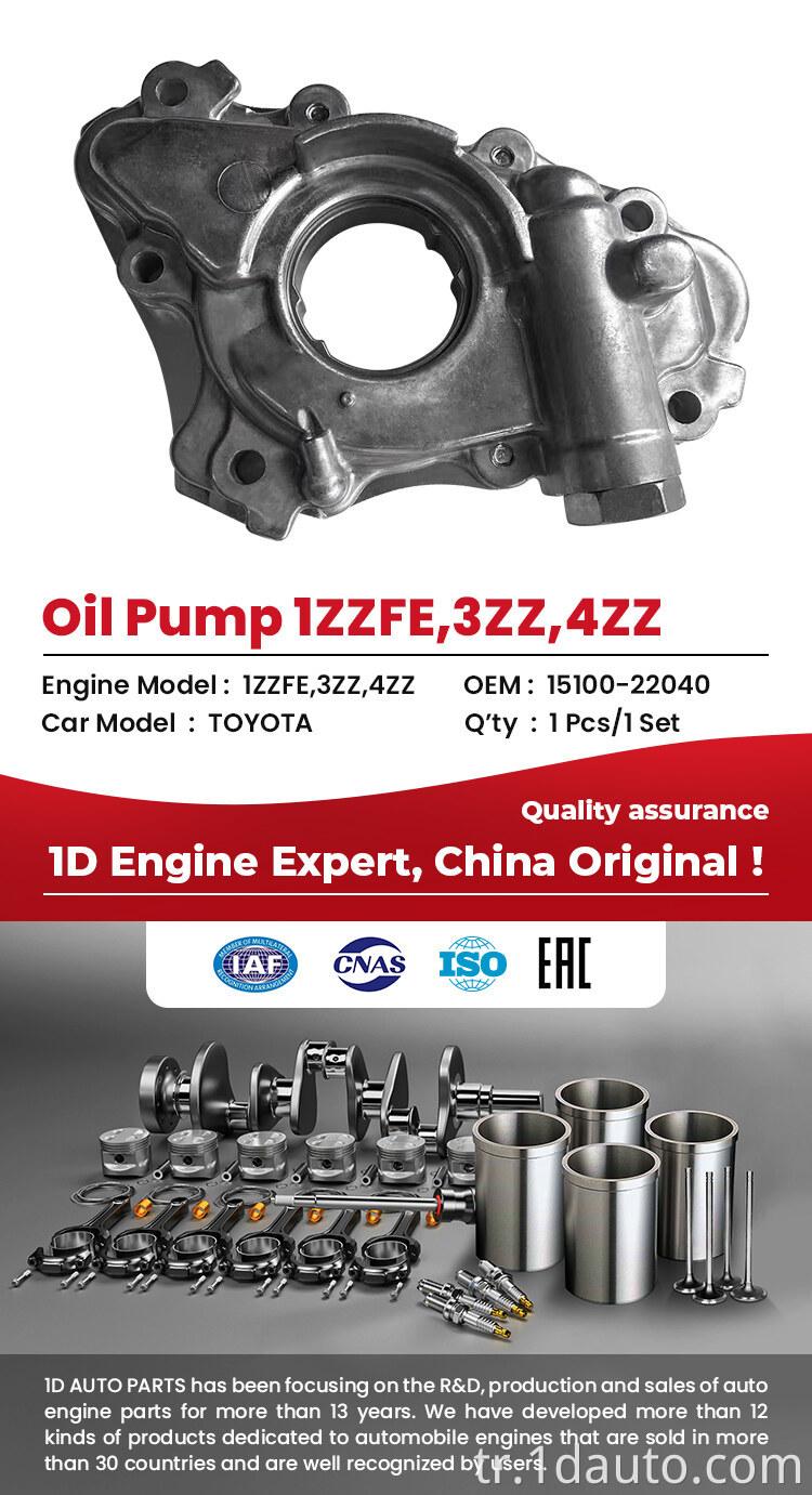Toyota Motor Yağı Pompası Orijinal Toyota Engine Oil Pump Original